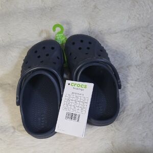 CROCS Kids Navy Slippers
